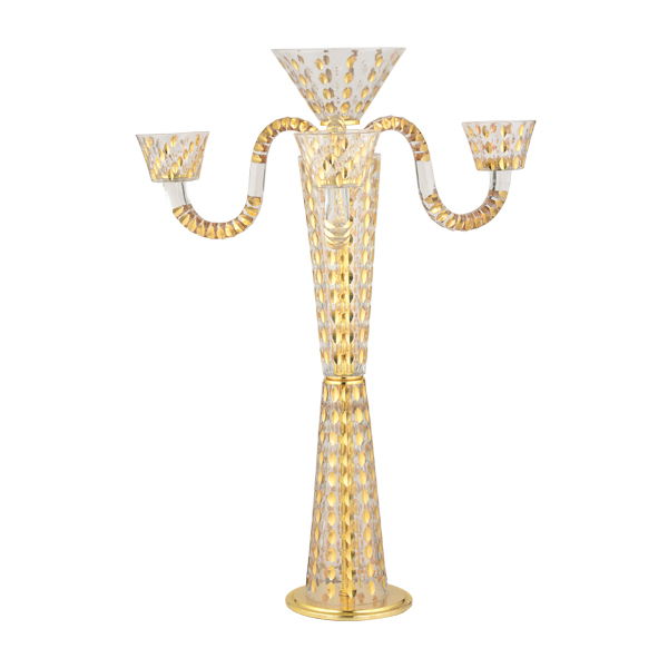 Gilded 2 Candleholder Transparent Gilding