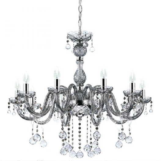 Hazal Cold Smoked Luster 10 Chandelier