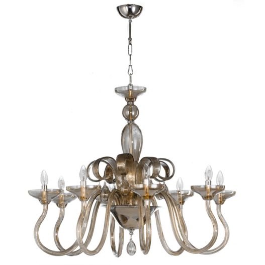 Nediha 1 Hot Smoked Luster Chandelier